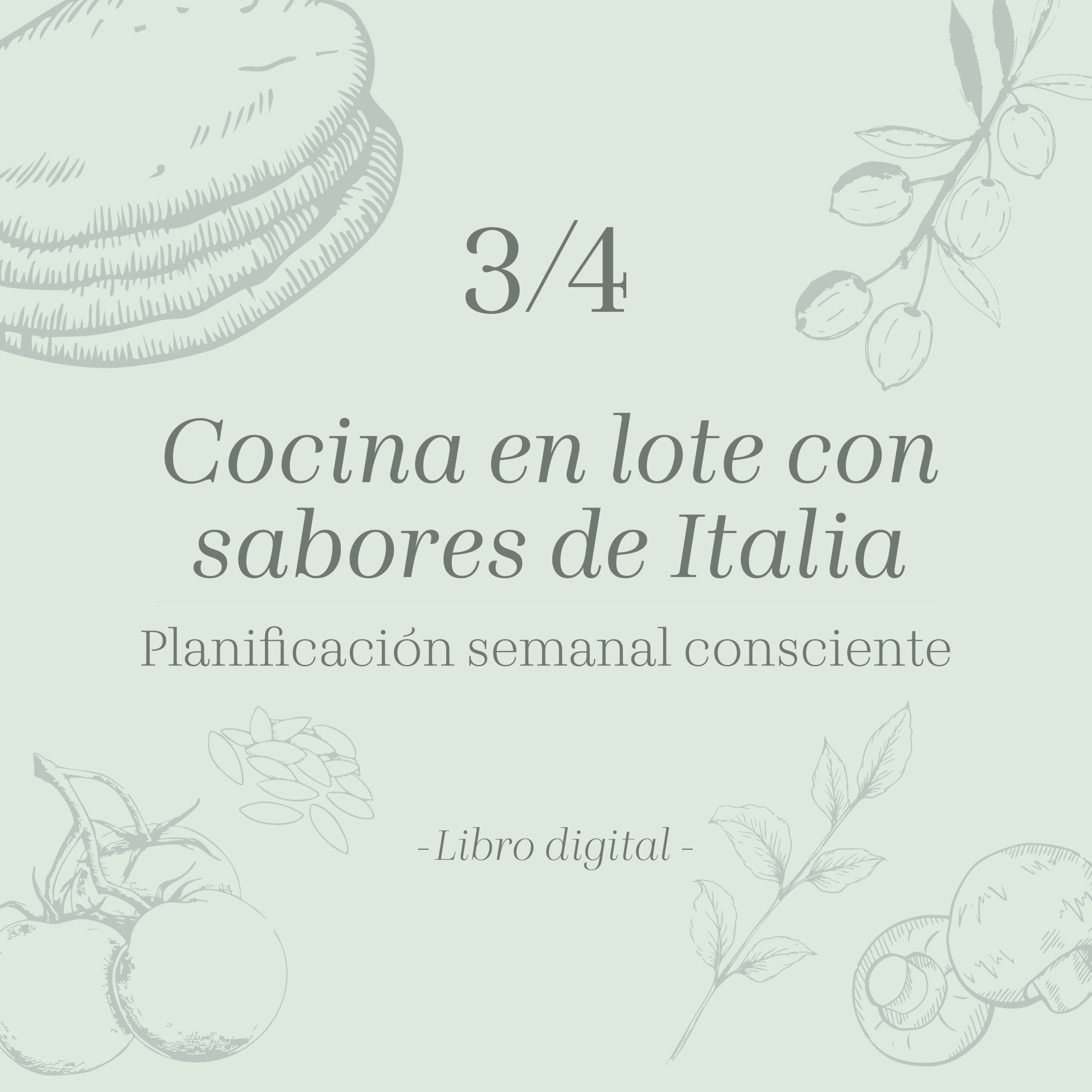Libro 3: Cocina en lote con sabores de Italia